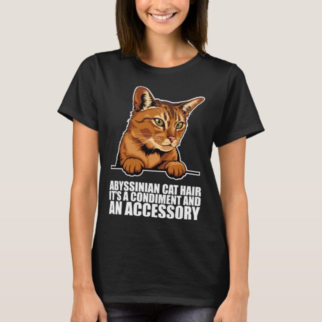 Abessinikatze Abessinians abessinisches Kätzchen 6 T-Shirt (Vorderseite)