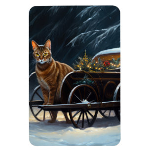 Abessinische Schneeschlitten-Weihnachtsdekoration Magnet