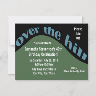 Abfahrt, 40. Geburtstag Einladung