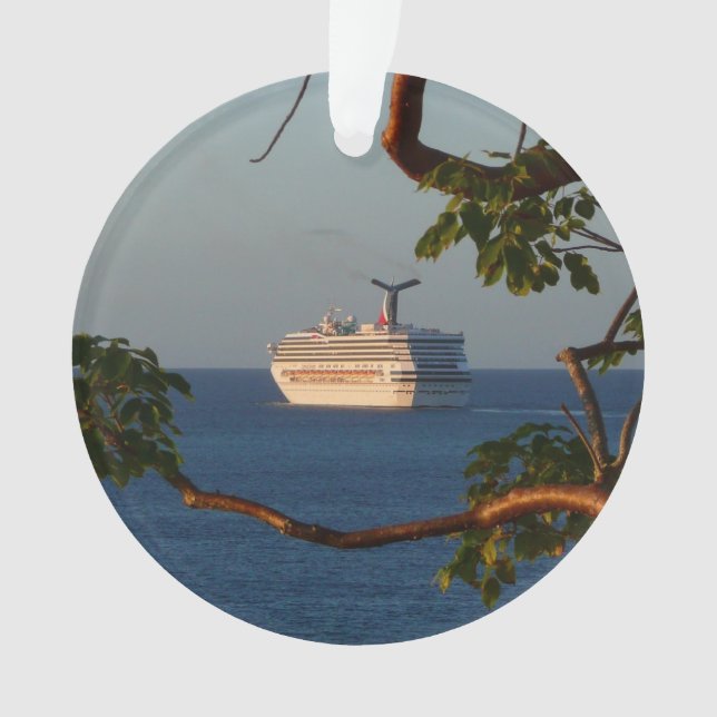 Abfahrt bei Sunset I Cruise Vacation Ornament (Vorderseite)