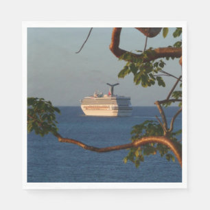 Abfahrt bei Sunset I Cruise Vacation Serviette