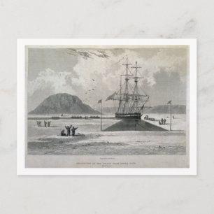 Abfahrt der Boote von der Hecla Cove, 21. Juni, 1 Postkarte