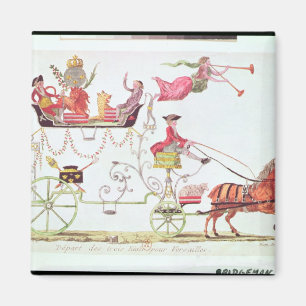 Abfahrt der drei Aufträge für Versailles Magnet