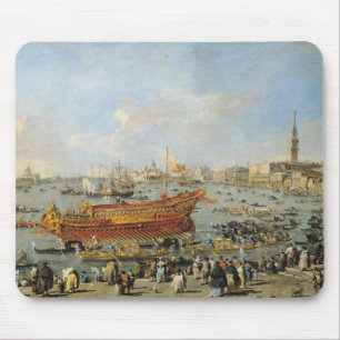 Abfahrt des "Bucentaur" für das Lido Mousepad