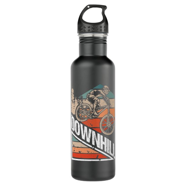 Abfahrt Fahrrad Edelstahlflasche (Vorderseite)