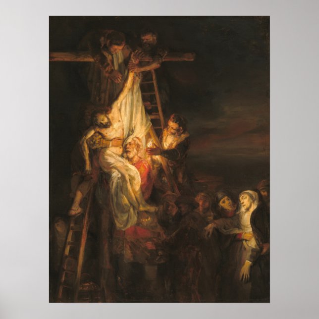 Abfahrt vom Cross - Rembrandt Fine Art Poster (Vorne)