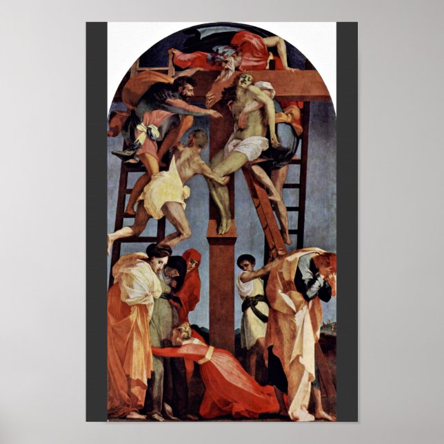 Abfahrt vom Kreuz durch Rosso Fiorentino Poster (Vorne)
