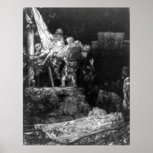 Abfahrt vom Kreuz mit der Ampel - Rembrandt Poster