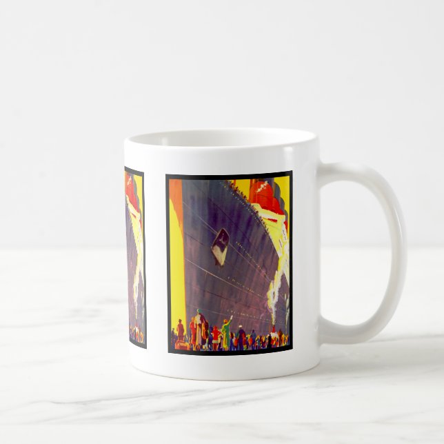 Abfahrt von Aquitanien Kaffeetasse (Rechts)