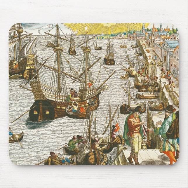 Abfahrt von Lissabon für Brasilien Mousepad (Vorne)