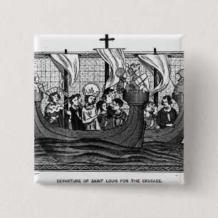 Abfahrt von St. Louis für den Kreuzzug Button