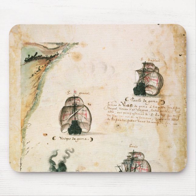 Abfahrt von Vasco da Gama Mousepad (Vorne)