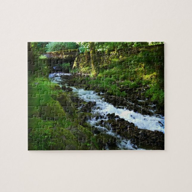 Abfahrt von Wahkeena Falls, Oregon (Horizontal)