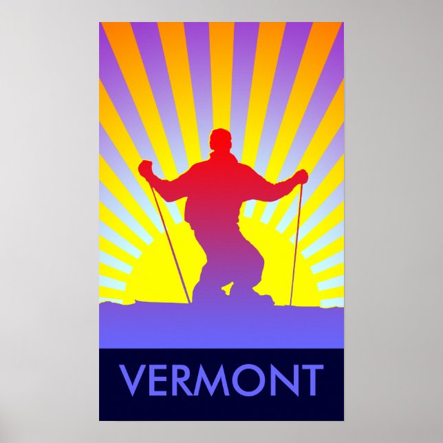 Abfahrtsvermont Poster (Vorne)