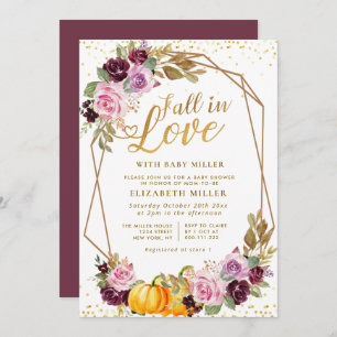 Abfall der lila Blütendusche der Liebe Einladung