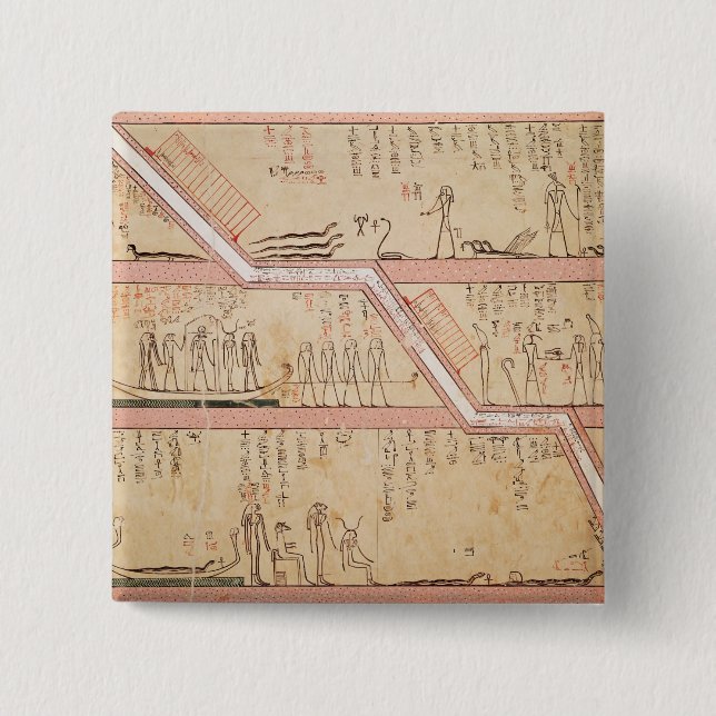 Abfall des Sarkophags in das Grab Button (Vorderseite)