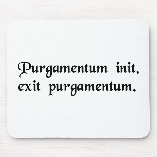 Abfall herein, Abfall heraus Mousepad (Vorne)