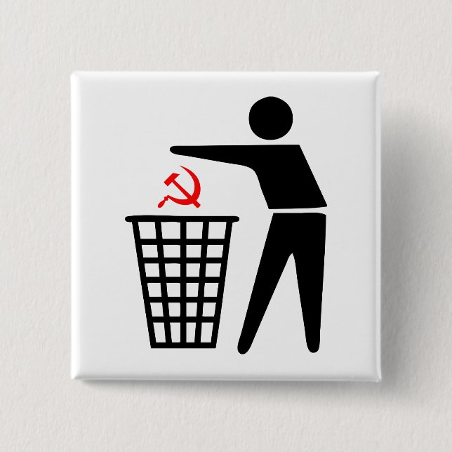 Abfall-Kommunismus-Knopf Button (Vorderseite)