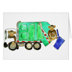 Abfall-LKW-Affe
