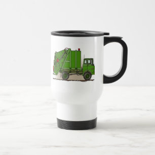 Abfall-LKW-Grün-Reise-Tasse Reisebecher