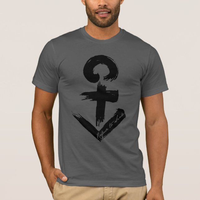 Abfall, zum des Geschlechts-Ankers zu sinken T-Shirt (Vorderseite)
