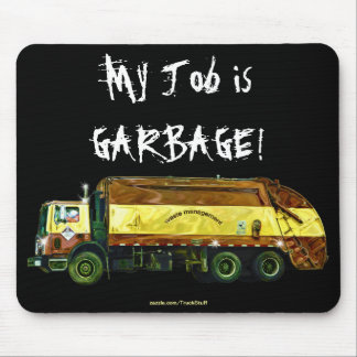 ABFALLENTSORGUNG GARBAGE TRUCK Funny Art Mousepad