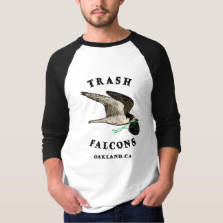 Abfallfalcons Offiziell BaseballTee - Schwarze Blä T-Shirt