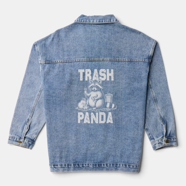 Abfallpanda-T - Shirt Jeansjacke (Rückseite)