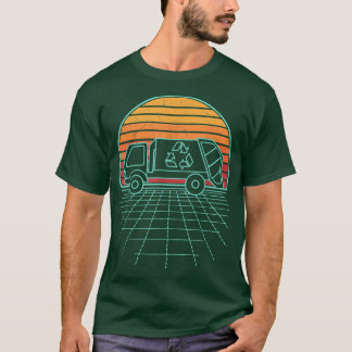 Abfalltransporter Retro Vintage Abfälle Recycelte  T-Shirt