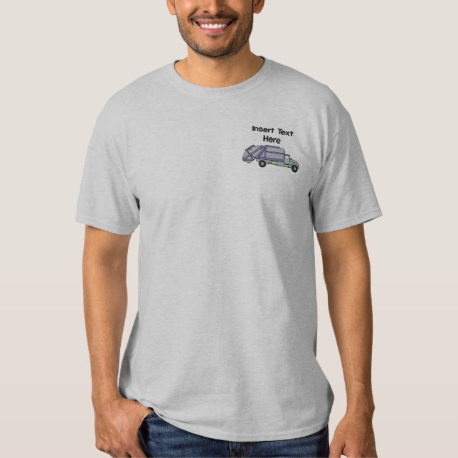 Abfallwirtschafts-gesticktes Shirt (Vorderseite)