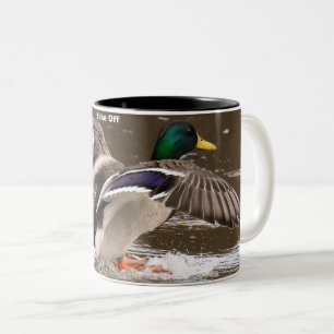Abflug von Erpeln Zweifarbige Tasse