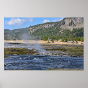 Abfluss des Biscuit-Beckens, Yellowstone-Nationalp Poster
