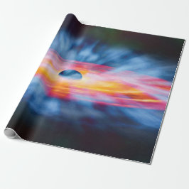 Abflüsse aus dem Schwarzen Loch - farbiges Kunstko Geschenkpapier