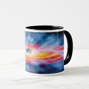 Abflüsse aus dem Schwarzen Loch - farbiges Kunstko Tasse