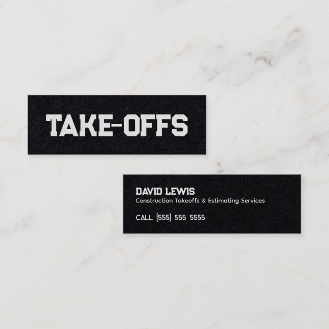 Abgänge Mini Visitenkarte (Vorne/Hinten)