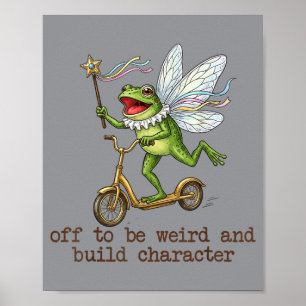 Abgedreht und Charakter bildend Fairy Frog Poster