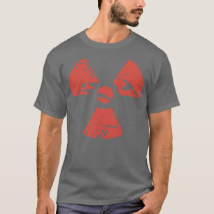 Abgedrucktes radioaktives Zeichen T-Shirt