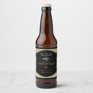 Abgefüllter Sumpf-Nebel-Bier-Aufkleber Bierflaschenetikett