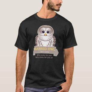 Abgehaltene Eule T-Shirt