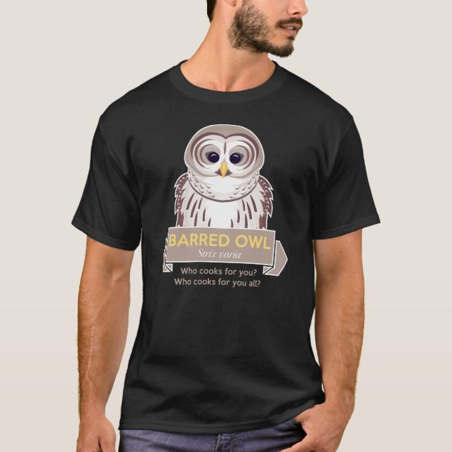 Abgehaltene Eule T-Shirt (Vorderseite)