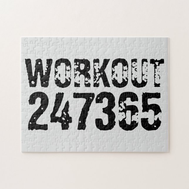 Abgelaufener und kratzter Text Workout 247365 schw (Horizontal)