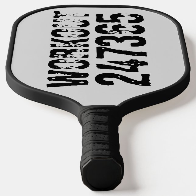 Abgelaufener und kratzter Text Workout 247365 schw Pickleball Schläger (Ablage )