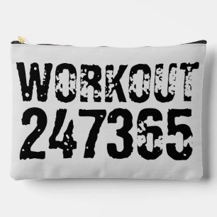 Abgelaufener und kratzter Text Workout 247365 schw Zubehörtasche