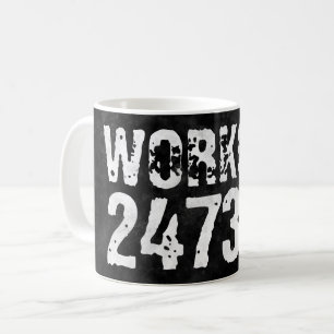 Abgelaufener und kratzter Text Workout 247365 Vint Kaffeetasse