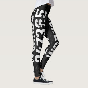Abgelaufener und kratzter Text Workout 247365 Vint Leggings