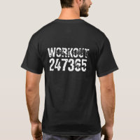 Abgelaufener und kratzter Text Workout 247365 weiß