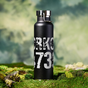 Abgelaufener und kratzter Text Workout 247365 weiß Trinkflasche