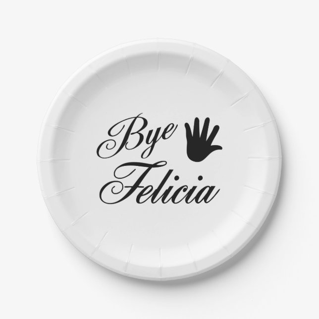 Abgelegener Felicia-extravagante wellenartig Pappteller (Vorderseite)