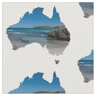 Abgelegener Strand im Paradies Australien Stoff