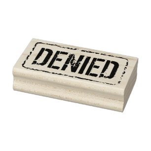 Abgelehnt Abgebrochen Holzstempel für Büro Gummistempel